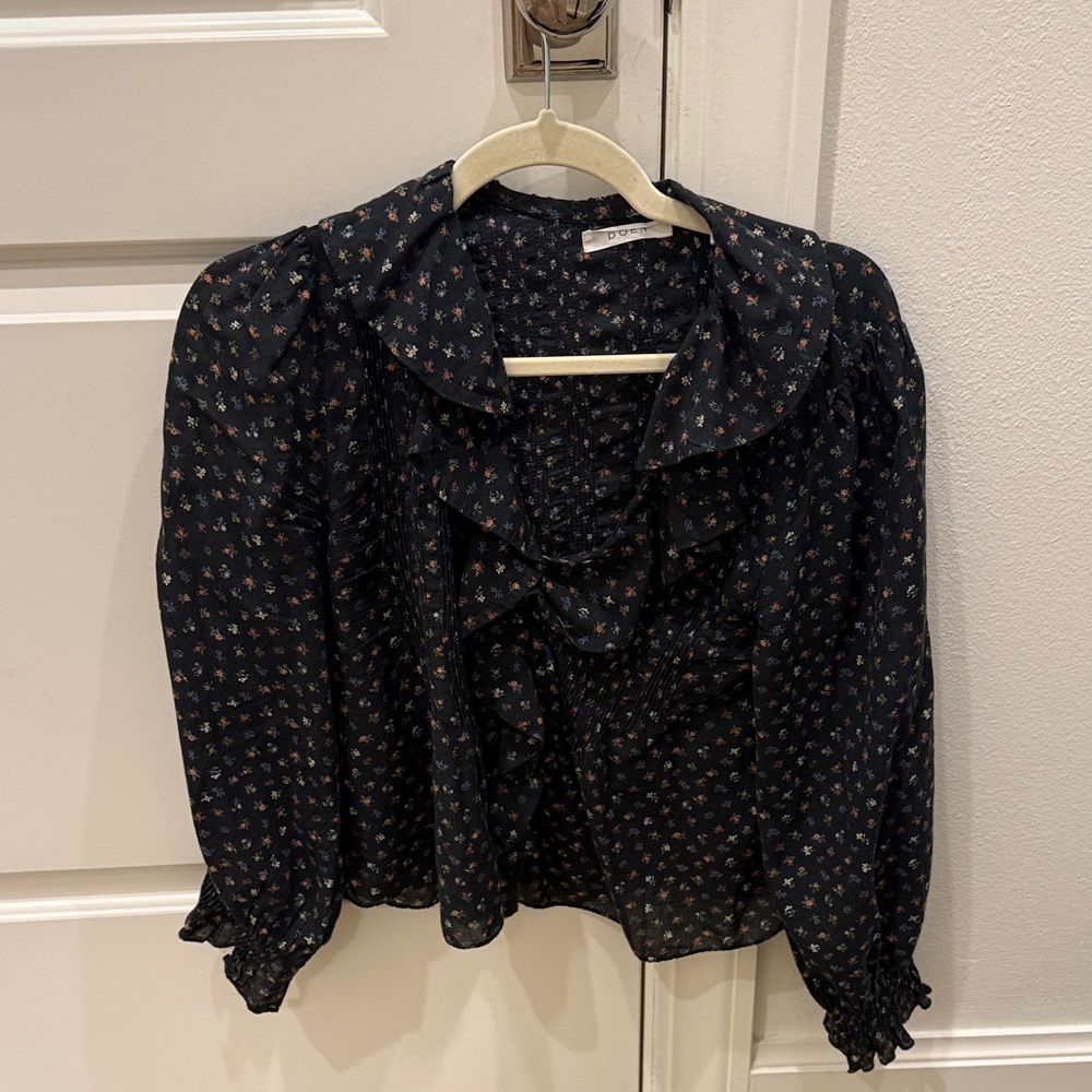 Doen Hardy Floral Ruffle Blouse
